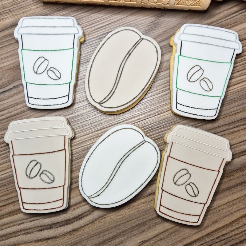 Coffee Cup Food and Drink Cookie Cutter and Embosser