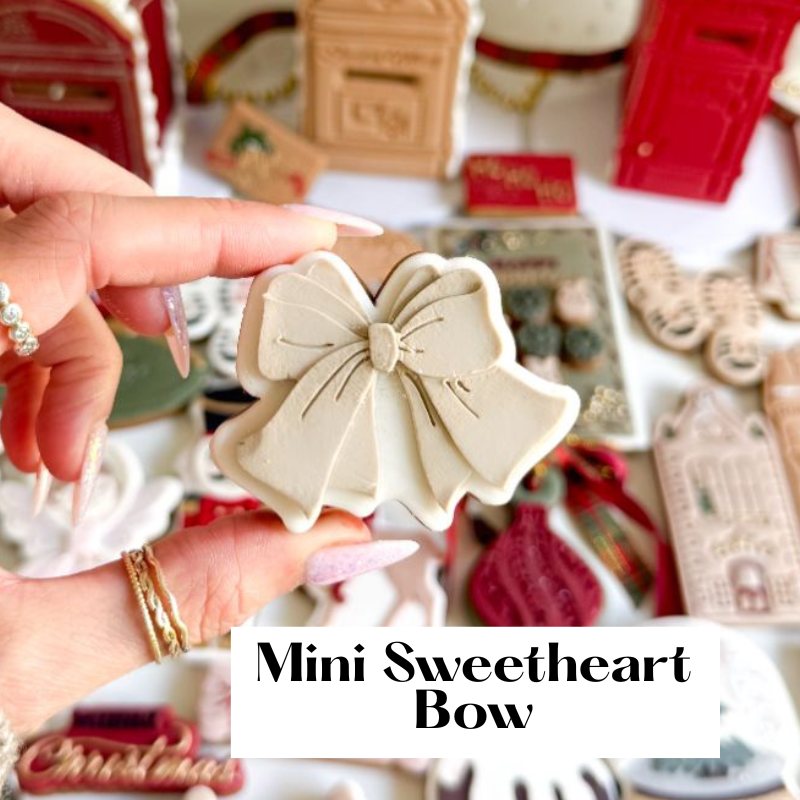 The Mini Bow Collection – Set of 6 3D Cookie Stamp and Cutter