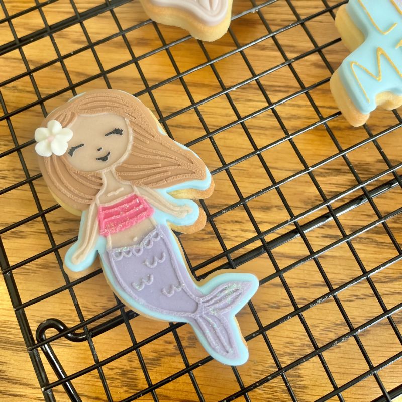 Cute Mermaid Under The Sea Cookie Cutter and Embosser