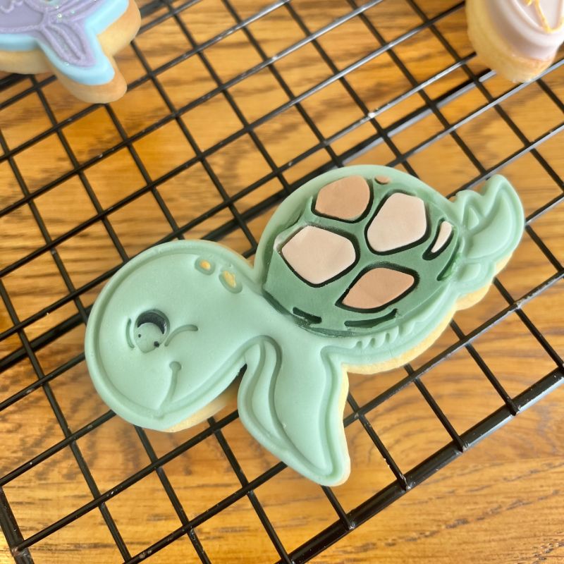 Turtle Under The Sea Cookie Cutter and Stamp