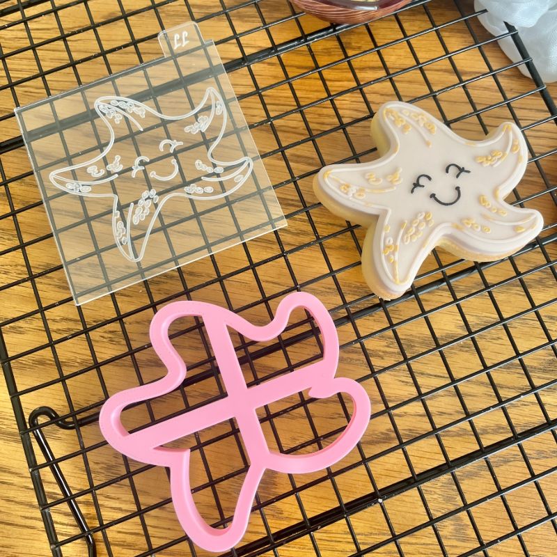 Starfish Under The Sea Cookie Cutter and Embosser