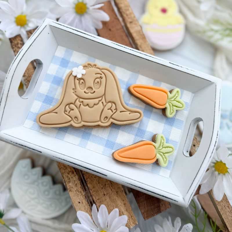 Ultra Floppy Eared Bunny Rabbit Easter Cookie Cutter and Stamp