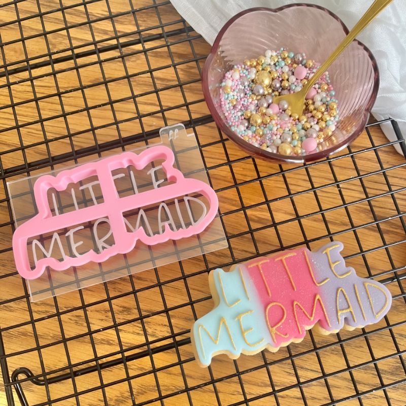 Little Mermaid Under The Sea Cookie Cutter and Embosser
