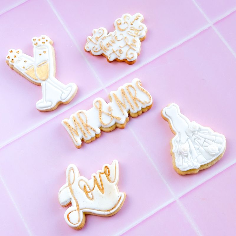 Elegant Wedding Dress Cookie Cutter and Stamp