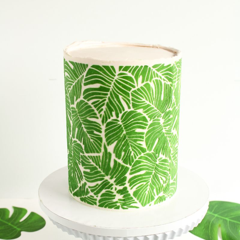 Tropical Paradise Cake Stencil