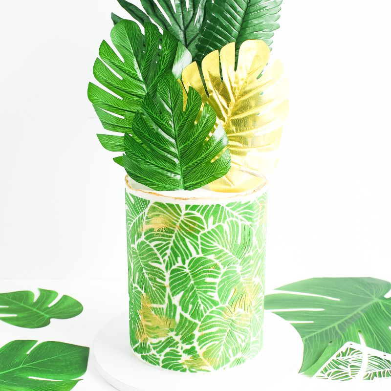 Tropical Paradise Cake Stencil