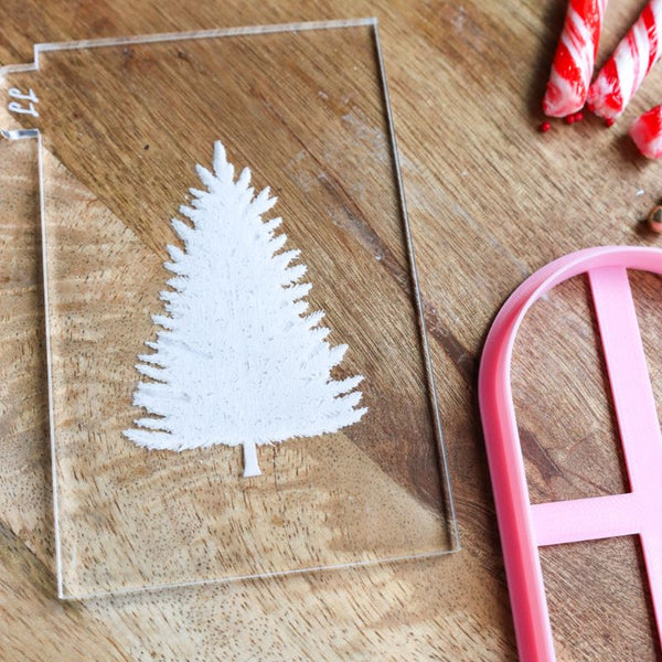 Detailed Christmas Tree Cookie Cutter and Embosser LissieLou