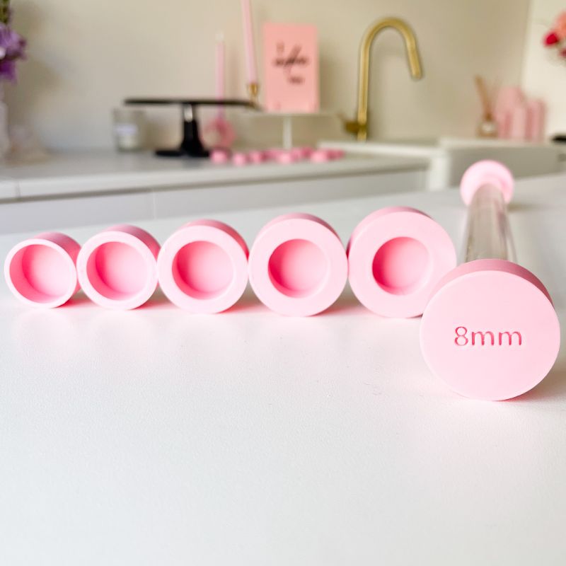 LissieLou Rolling Pin Thickness Guides – Perfect Fondant & Dough Every Time