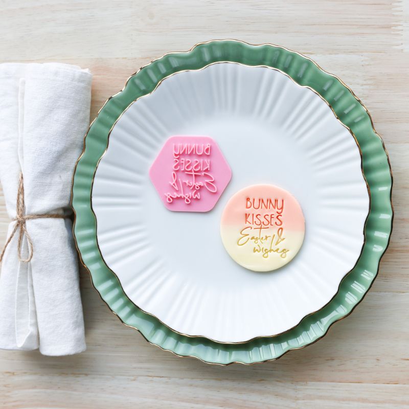 Bunny Kisses & Easter Wishes Cookie Stamp