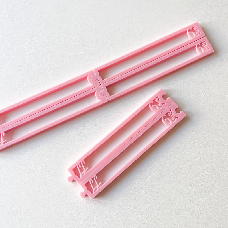 Puzzle Style Fondant and Dough Thickness Guides