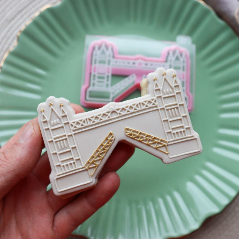 London Bridge London Capital City Cookie Cutter and Embosser