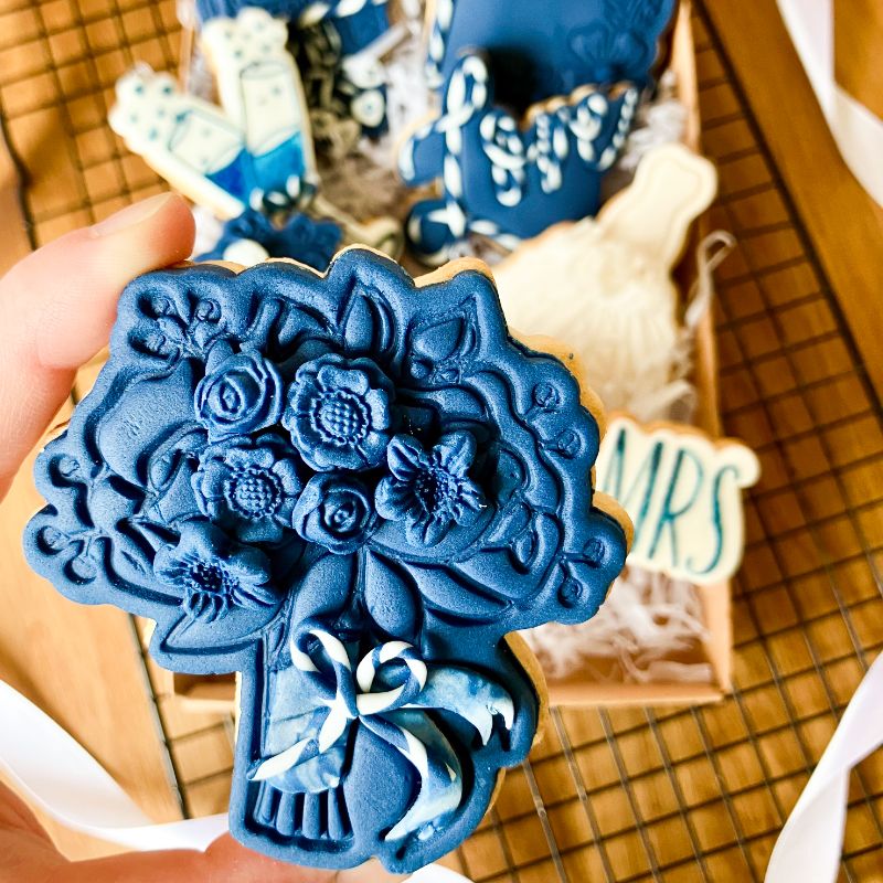 Wedding Bouquet Cookie Cutter and Stamp