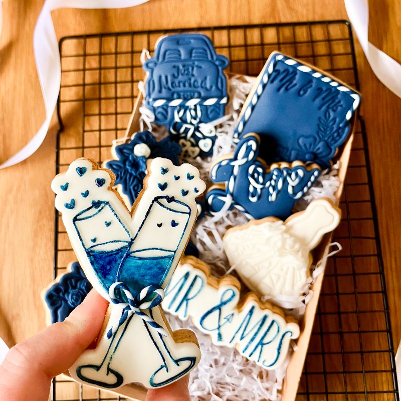 Champagne Glasses Wedding Cookie Cutter and Stamp