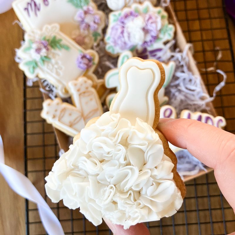 Elegant Wedding Dress Cookie Cutter and Stamp