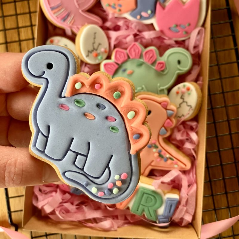 Diplodocus Dinosaur Cookie Cutter and Stamp