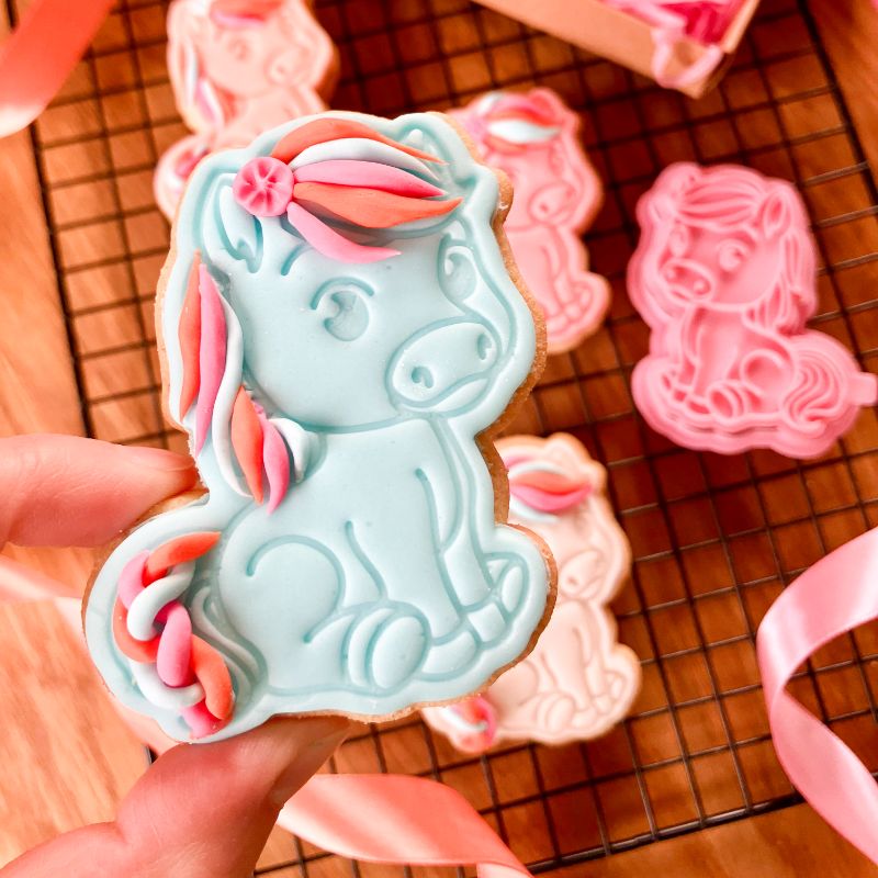 Horse Pet Animal Cookie Cutter and Stamp