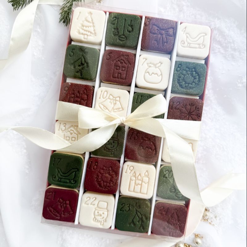 AlphaBakes Advent Calendar Set Cookie Cutters and Stamps