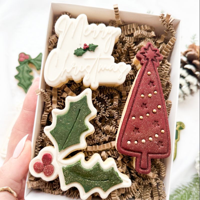 Christmas Holly Cookie Cutter and Stamp
