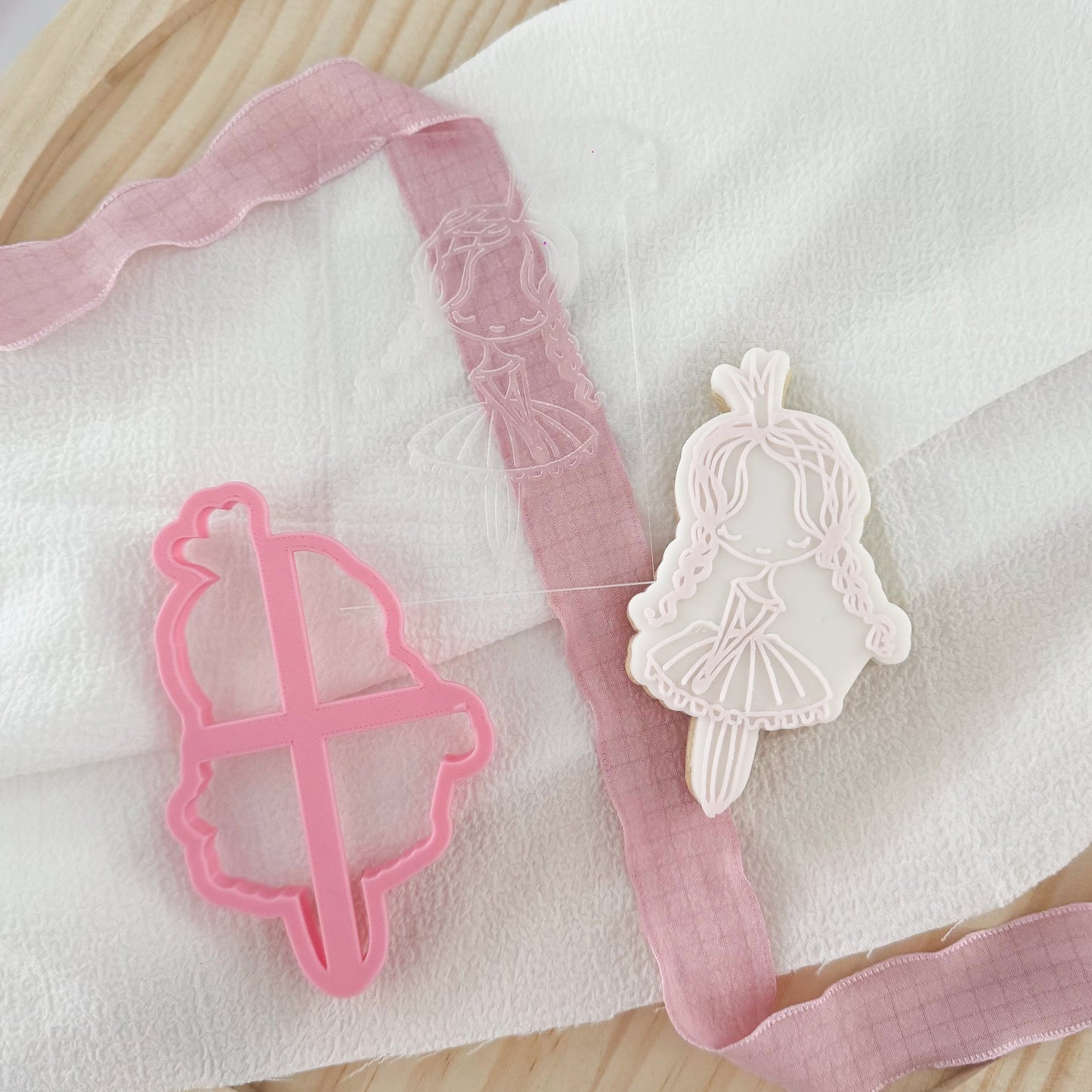 Sweet Dancing Girl Ballet Cookie Cutter and Embosser
