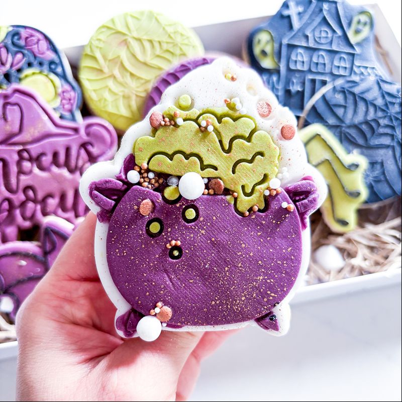 Witches Cauldron Halloween Cookie Cutter and Stamp
