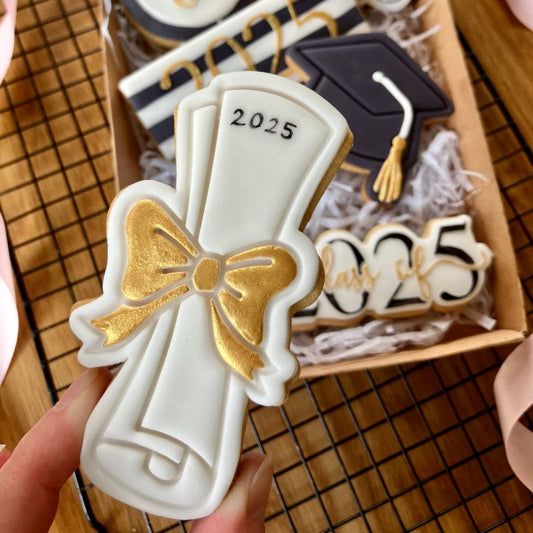 Graduation Scroll Cookie Cutter and Stamp