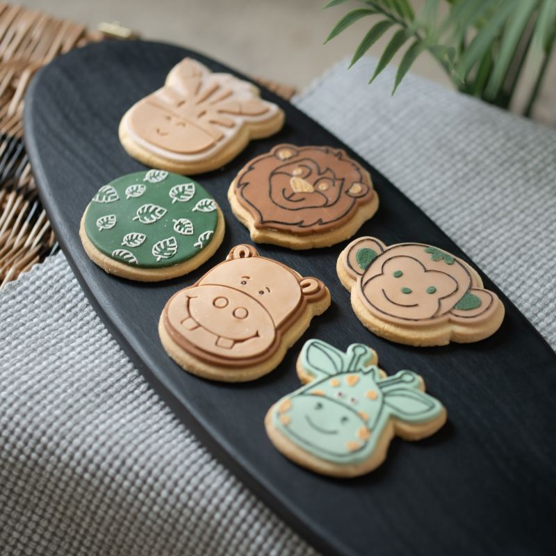 Palm Leaf Jungle Texture Tile Cookie Cutter and Embosser