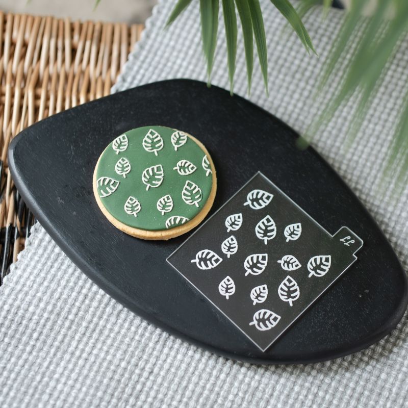 Palm Leaf Jungle Texture Tile Cookie Cutter and Embosser