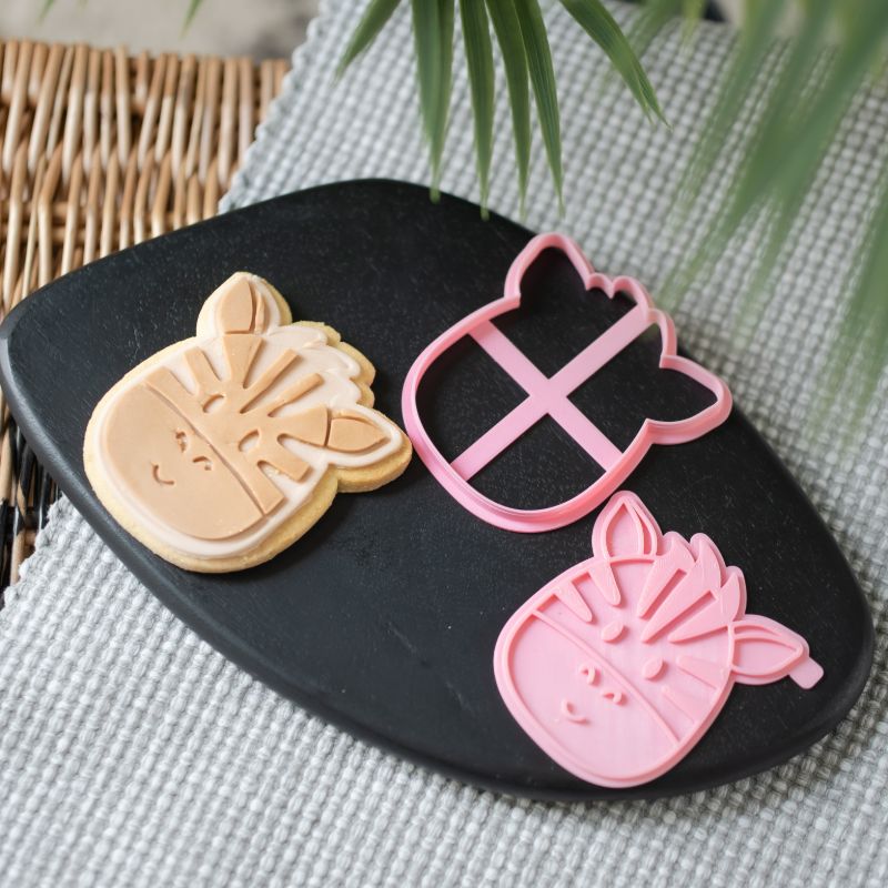 Zebra Jungle Cookie Cutter and Stamp