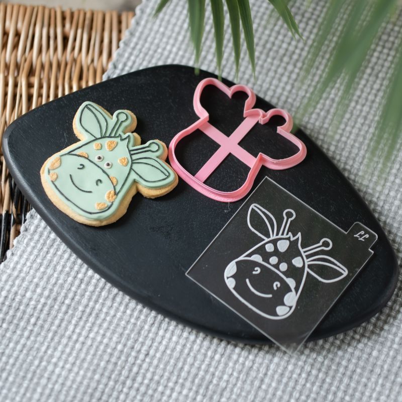 Giraffe Jungle Cookie Cutter and Embosser