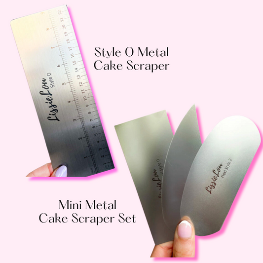 Mini Metal and Style 0 Cake Scraper Bundle
