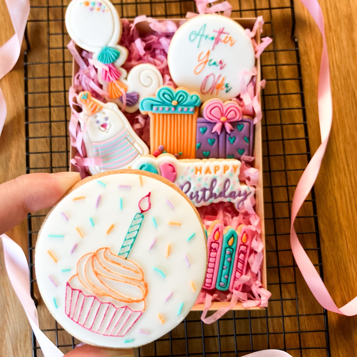 Cupcake with Candle Birthday Cookie Embosser