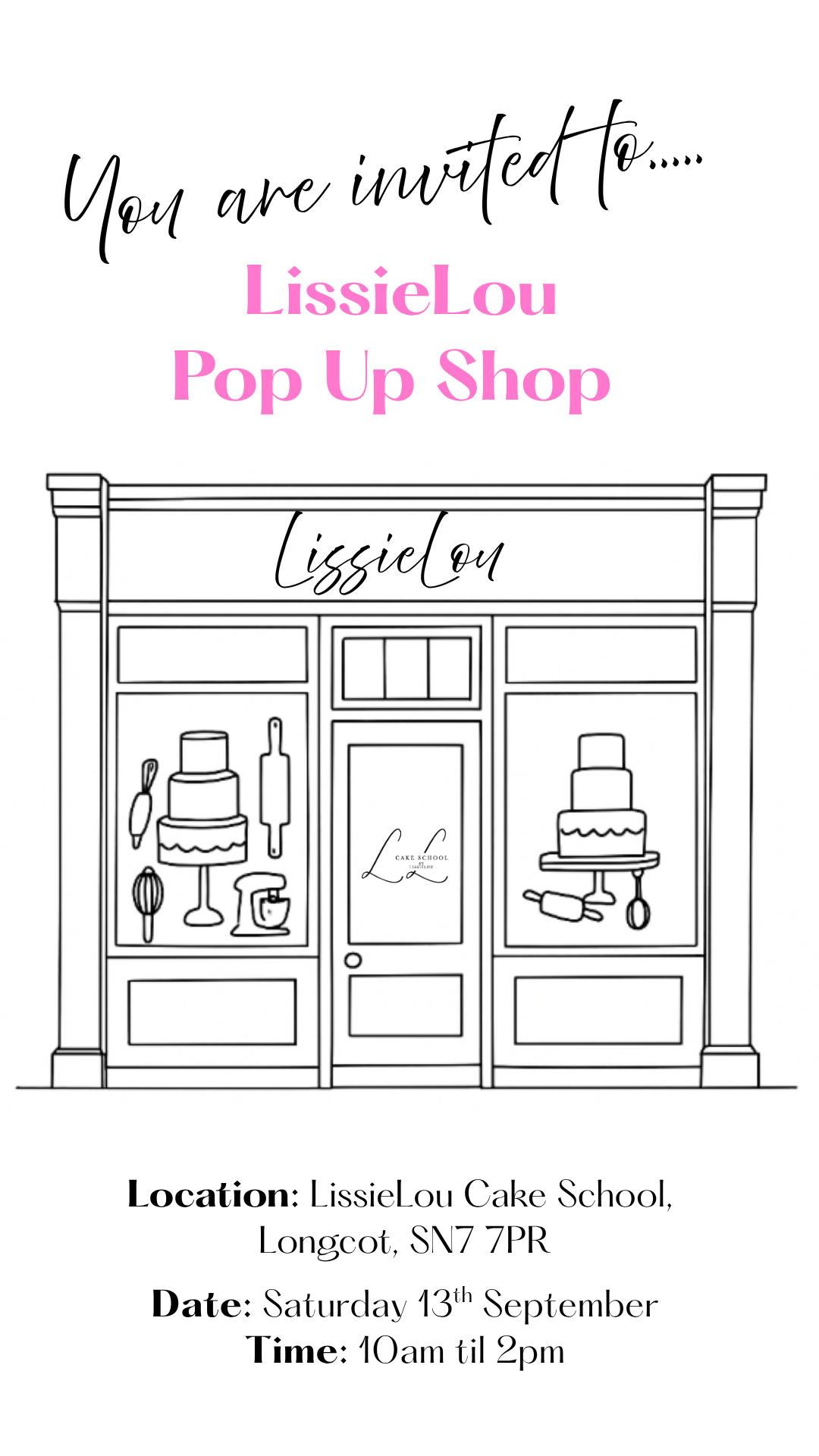 The Ultimate Pop Up Cake Show hosted by LissieLou - JANUARY 2025!