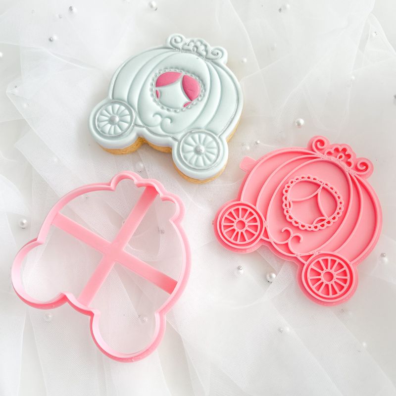 Princess Carriage Cookie Cutter and Stamp by Catherine Marie Cake