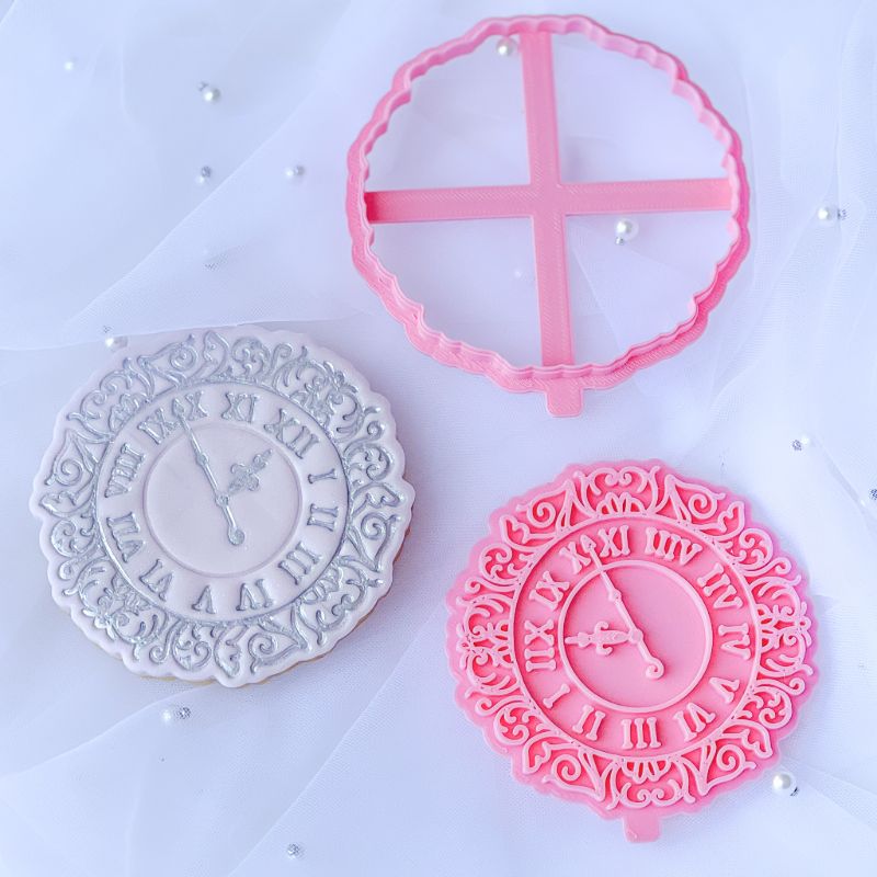 Princess Clock Cookie Cutter and Stamp by Catherine Marie Cake