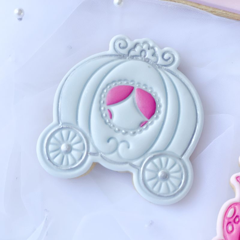 Princess Carriage Cookie Cutter and Stamp by Catherine Marie Cake