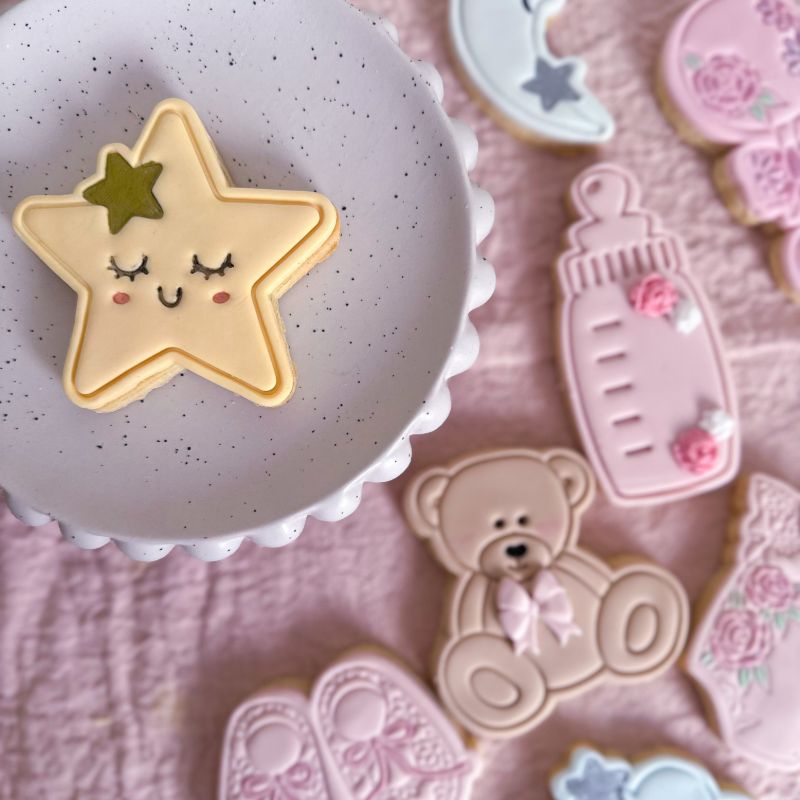 Cute Star Baby Shower Cookie Cutter and Stamp