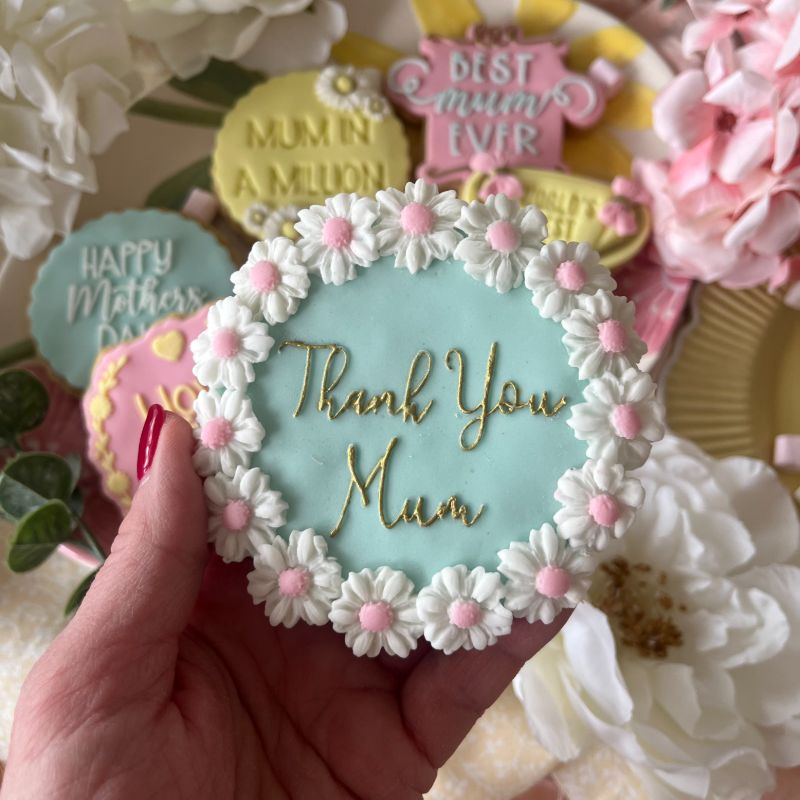 Thank You Mum Mother's Day Cookie Embosser