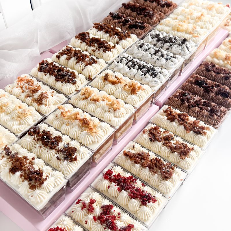 Wedding Cake Sample Pots – with Lids