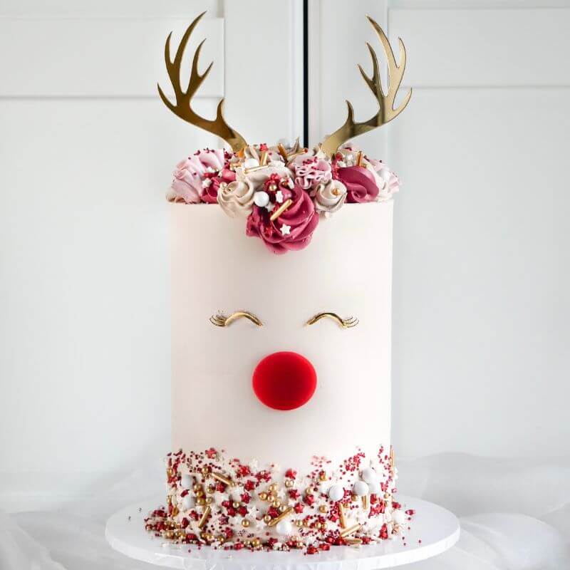 Christmas Rudolph Cake Topper