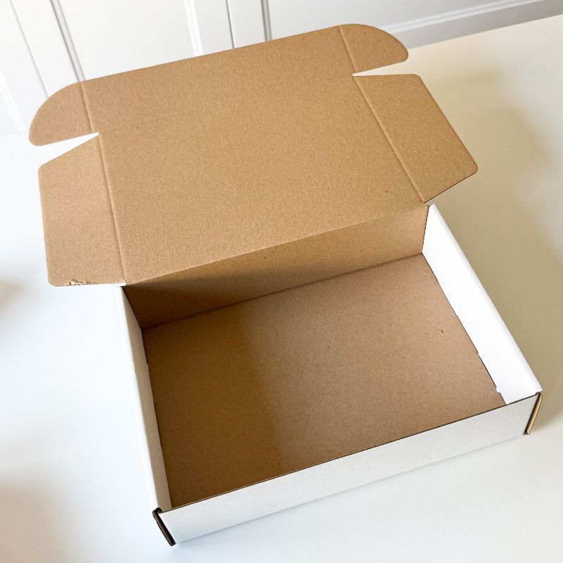 White Deep Outer Postal Boxes - 260mm x 185mm x 62mm