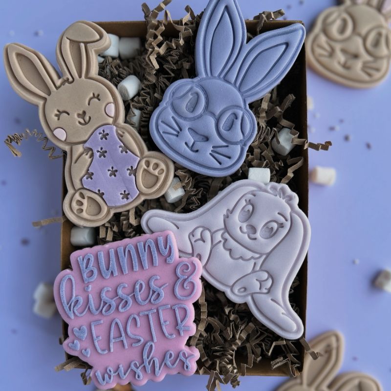 Ultra Floppy Eared Bunny Rabbit Easter Cookie Cutter and Stamp