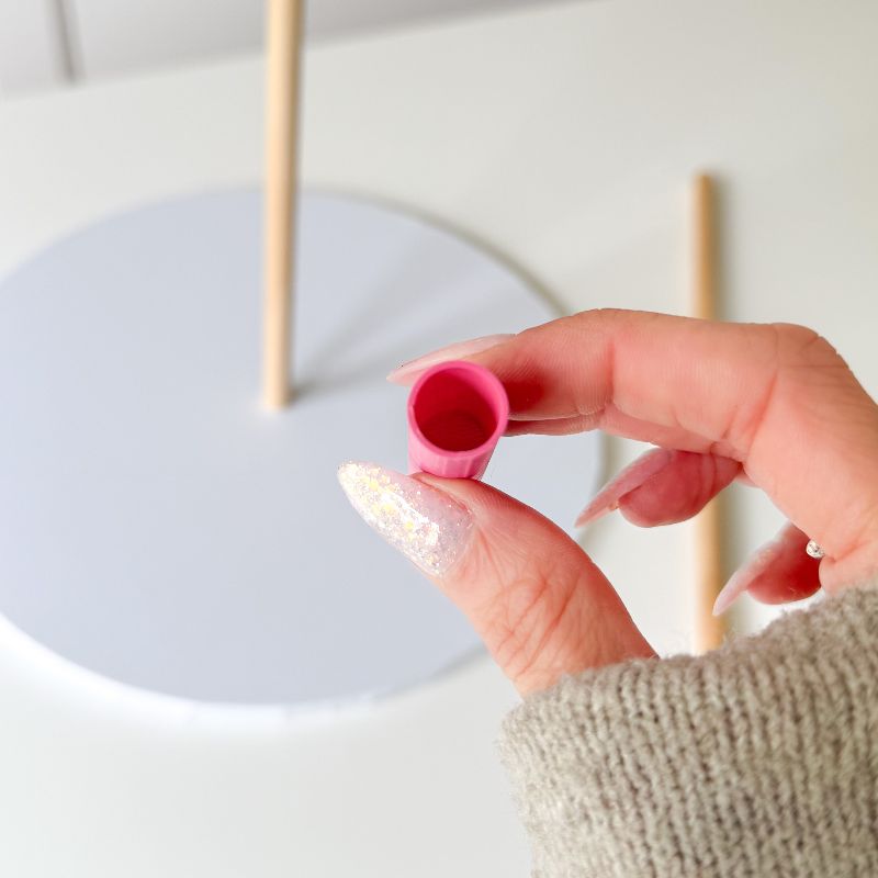 LissieLou 3D Printed Dowel Connectors – Pink Support Joiners for Tall Cakes