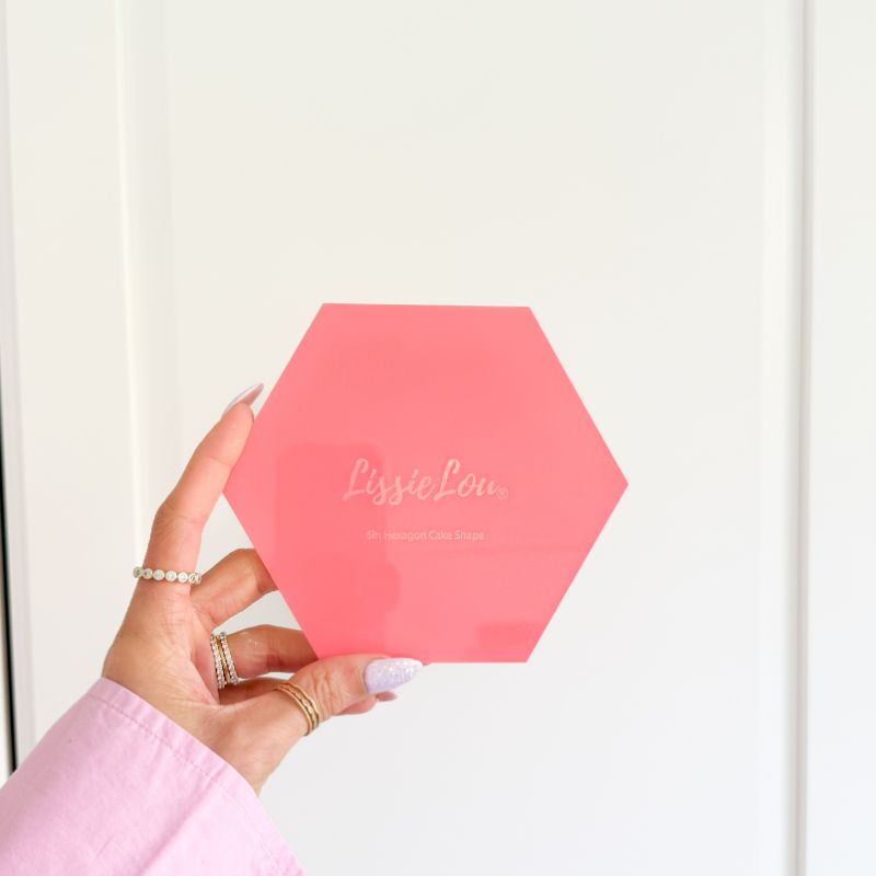 Hexagon Scallop Cake Shape – Reusable Template for Perfectly Shaped Cakes