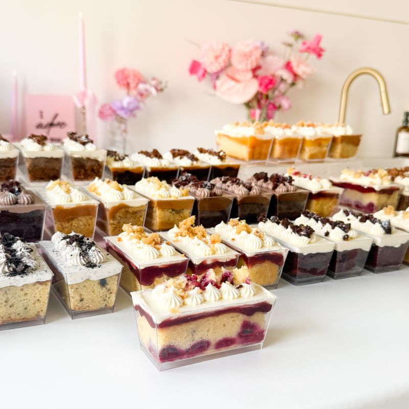 Wedding Cake Sample Pots – with Lids