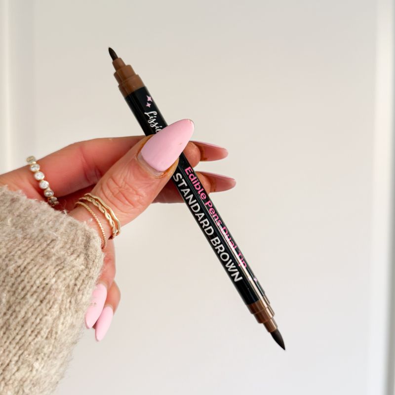 Edible Pen Double End Tip - Brown