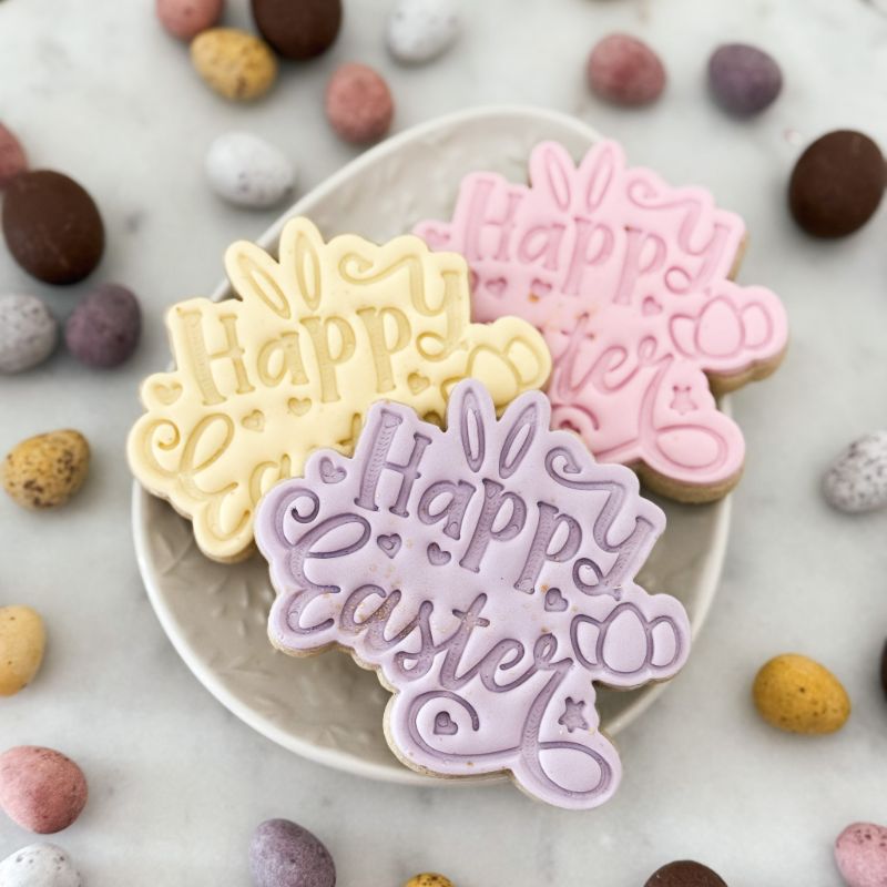 Happy Easter Style 3 Cookie Cutter and Stamp