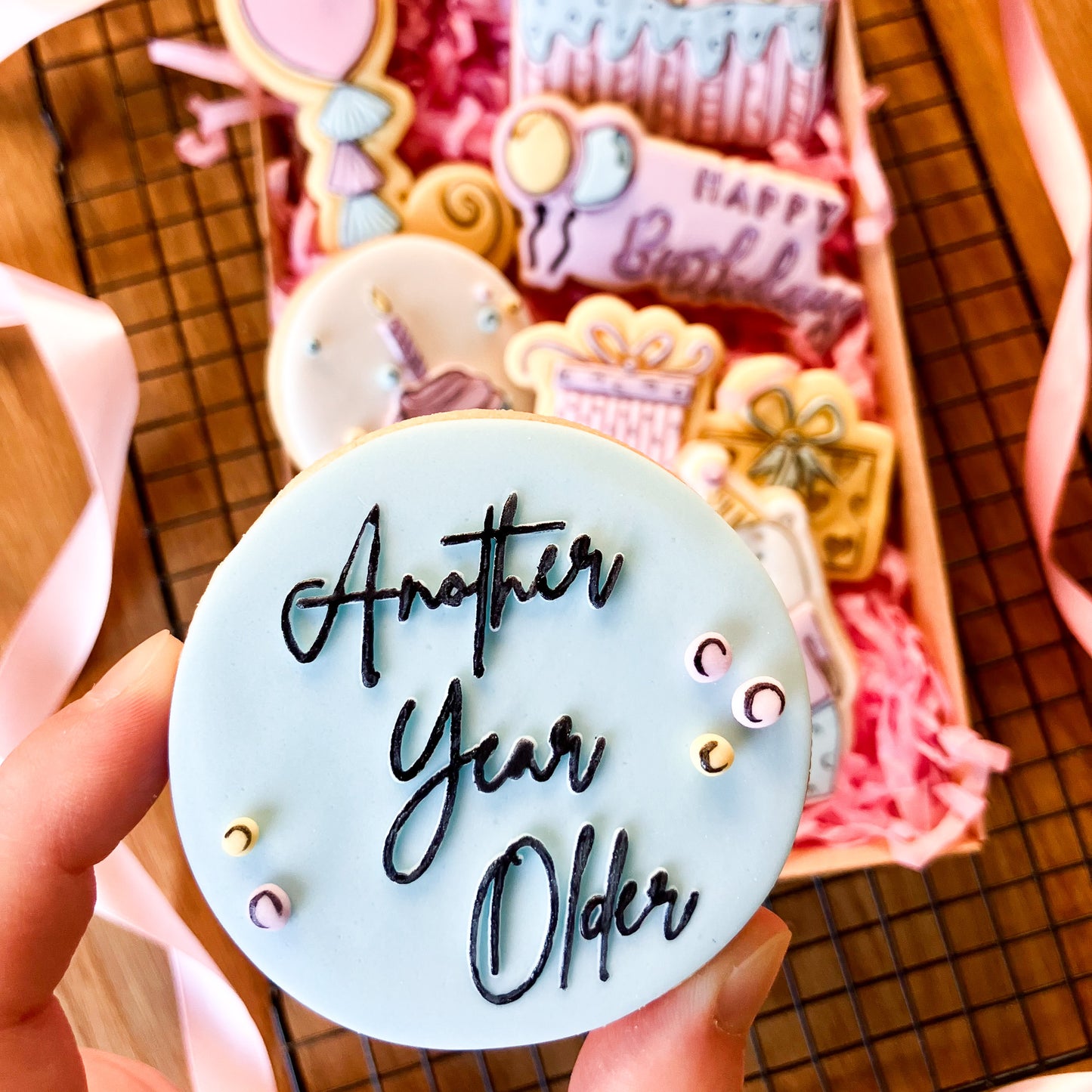 Another Year Older Birthday Cookie Embosser