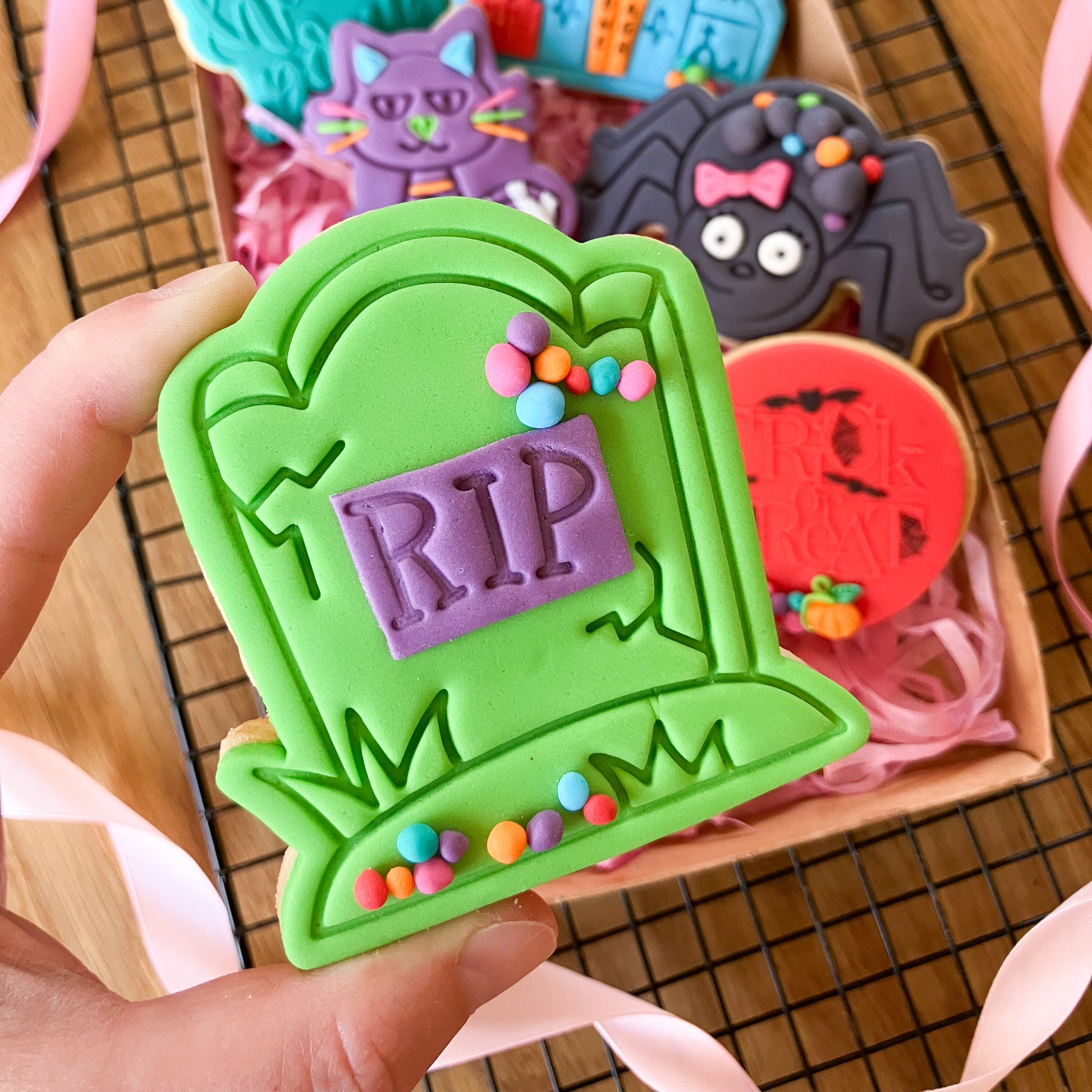 Gravestone Halloween Cookie Cutter and Stamp