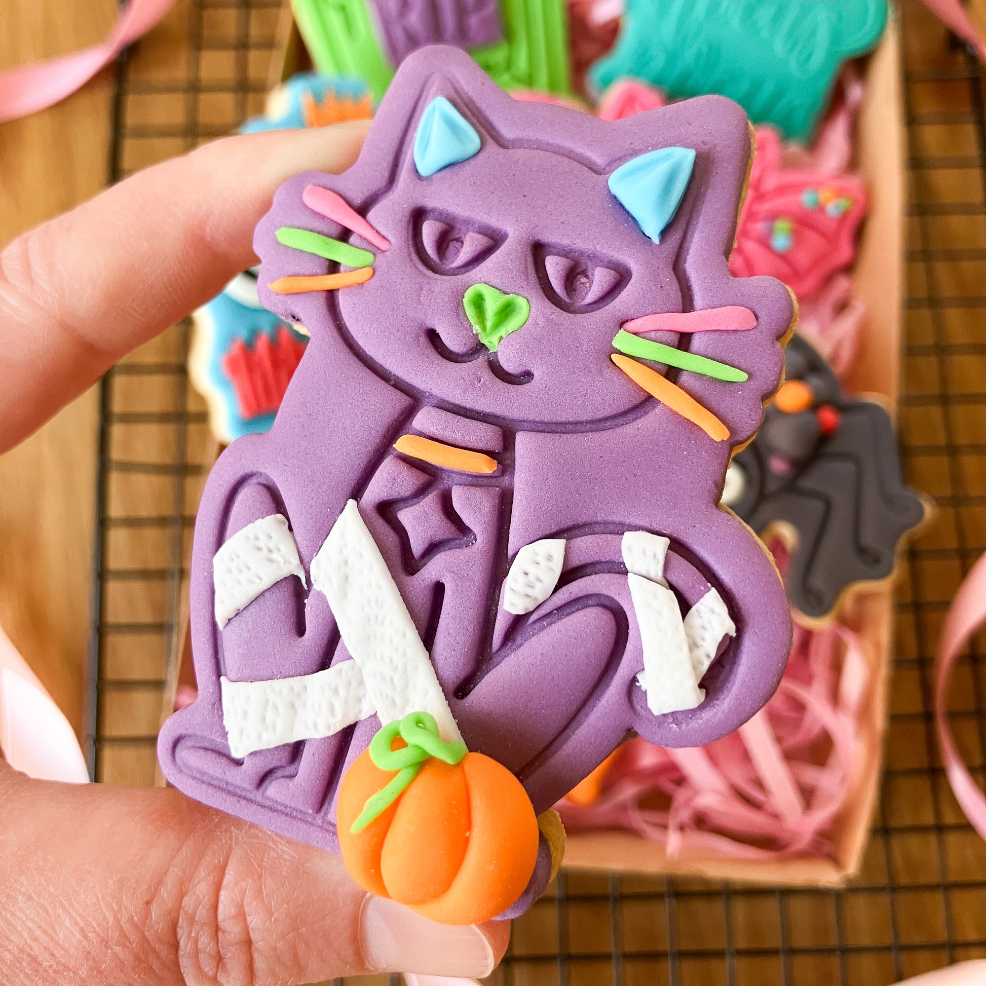 Cat Halloween Cookie Cutter and Stamp