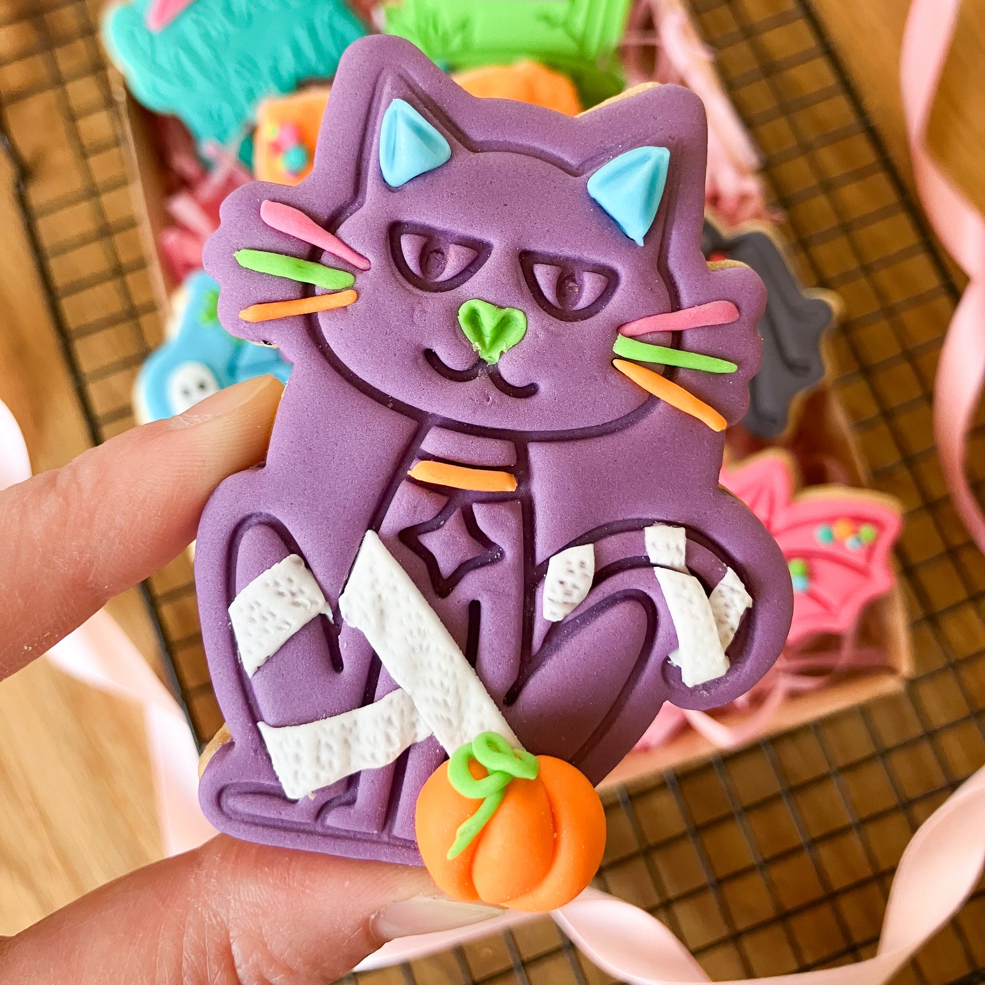 Cat Halloween Cookie Cutter and Stamp